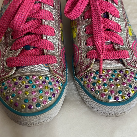 ✨🪩 Girl 3 Skechers Twinkle Toes Shoes - Picture 5 of 9